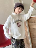【100-160】長袖Tシャツ 男の子 アメカジ モックネック やわらか素材 - 画像 (3)