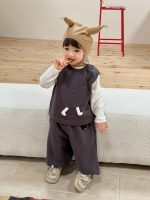 【73-110】二点セット Tシャツ ベスト+ズボン 立体感 男の子 - 画像 (3)