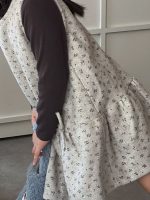 【100-150】ジャンパースカート 女の子 小花柄 フリル 韓国風 - 画像 (21)