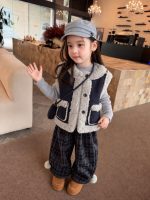 【80-140】ボアベストorニットorパンツ 女の子 あったか 韓国風 カジュアル - 画像 (6)