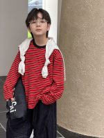 【100-170】長袖Tシャツ 男の子 ボーダー柄 配色 カジュアル 着回しやすい - 画像 (3)