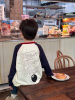 【90-170】長袖Tシャツ 男の子 配色 英字プリント 韓国風 カジュアル - 画像 (4)