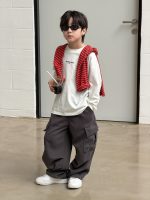 【100-170】スウェットパンツ 男の子 ゆったり 韓国風 ポケット付き ストレート - 画像 (18)