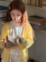 【90-150】カーディガン 女の子 モヘアニット やわらか 合わせやすい - 画像 (4)