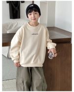 【90-160】トレーナー 男の子 英字プリント 裏起毛 合わせやすい - 画像 (22)