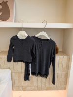 【100-160】長袖Tシャツ 女の子 チュール 切り替え 無地 - 画像 (7)