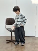 【90-160】ポロニット 男の子 ボーダー柄 韓国風 プレッピー - 画像 (20)