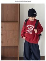 【90-160】トレーナー 男の子 カートゥーンプリント 裏起毛 あったか - 画像 (3)