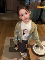 【90-140】アウターorインナーorパンツ 女の子 大きめドット柄 カジュアル - 画像 (10)