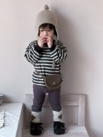 【73-110】パーカー ラウンドネック 長袖 ストライブ 配色 男の子 - 画像 (6)