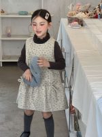 【100-150】ジャンパースカート 女の子 小花柄 フリル 韓国風 - 画像 (14)