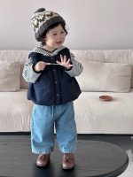 【73-110】ベスト パーカー ストライブ フード付き 長袖 男の子 - 画像 (6)