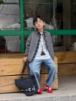 【100-170】カーディガン 男の子 刺繍 プレッピー風 韓国風 カジュアル - 画像 (19)