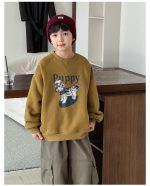 【90-160】トレーナー 男の子 カートゥーンプリント 裏起毛 あったか - 画像 (13)