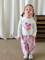 【73-120】長袖Tシャツorパンツ 女の子 カートゥーン キュート - 画像 (4)