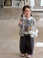 【80-140】トップスorパンツ 女の子 レース ニット おしゃれ - 画像 (3)