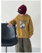 【90-160】トレーナー 男の子 カートゥーンプリント 裏起毛 あったか - 画像 (16)