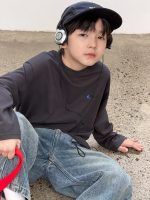 【100-170】長袖Tシャツ 男の子 コットン 英字プリント ゆったり - 画像 (11)