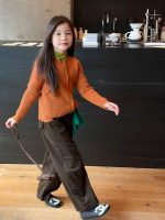 【100-170】カーディガン 女の子 ニット 無地 合わせやすい - 画像 (5)