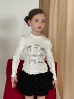 【90-140】長袖Tシャツ 女の子 リボンプリント 着回しやすい - 画像 (14)