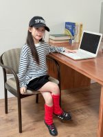 【100-170】長袖Tシャツ 女の子 ボーダー柄 刺繍 かわいい - 画像 (4)
