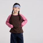 【100-170】長袖Tシャツ 女の子 ラグラン 切り替え レトロ - 画像 (9)