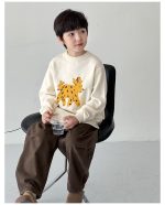 【90-160】ニットセーター 男の子 動物柄 厚手 あったか カジュアル - 画像 (10)