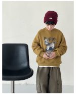 【90-160】トレーナー 男の子 カートゥーンプリント 裏起毛 あったか - 画像 (15)