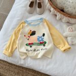 【90-140】長袖Tシャツ キッズ ラグラン かわいい お出かけに - 画像 (10)
