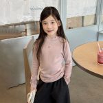 【100-170】トップス 女の子 無地 フリル 6色選べる - 画像 (7)