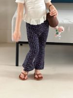 【90-150】フレアパンツ 女の子 九分丈 トレンド すっきり 動きやすい - 画像 (11)