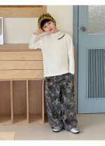 【100-160】長袖トップス 男の子 英字刺繍 モックネック 着回しやすい - 画像 (13)