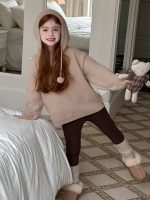 【90-150】ニットセーター 女の子 フード付き もこもこ あったか - 画像 (11)