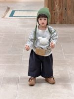 【73-110】パーカー ズボン ストライブ ラウンドネック ゆったり 男の子 - 画像 (3)