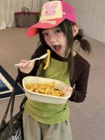 【100-160】長袖Ｔシャツ 女の子 重ね着 合わせやすい - 画像 (6)