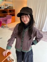 【100-160】セーター 女の子 ジャカード ニット レトロ - 画像 (2)