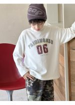 【100-160】長袖Tシャツ 男の子 アメカジ モックネック やわらか素材 - 画像 (12)