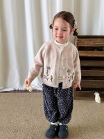 【73-120】トップスorパンツ 女の子 ニット フラワー かわいい - 画像 (4)