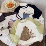 【90-140】長袖Tシャツ 男の子 ラグラン 配色 ゆったり - 画像 (5)