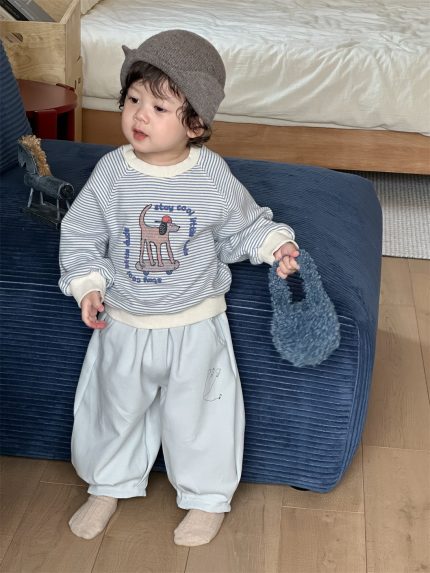 【73-110】パーカー ズボン 長袖 ストライブ  男の子