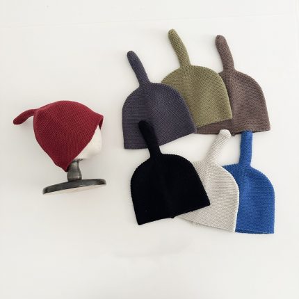【GOODS】帽子 ニット しっぽ 無地 シンプル