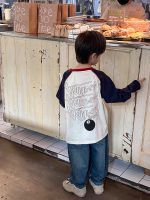 【90-170】長袖Tシャツ 男の子 配色 英字プリント 韓国風 カジュアル - 画像 (12)