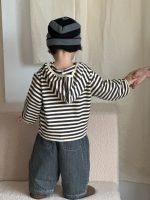 【73-110】アウター パーカー フード付き ストライブ 厚手 秋冬 男の子 - 画像 (5)