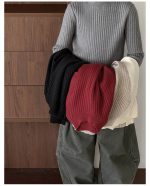 【90-160】ニットトップス 男の子 リブ編み 韓国風 あったか インナー - 画像 (15)