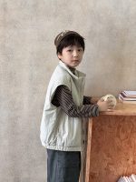 【90-170】中綿ベスト 男の子 防風 あったか 韓国風 ストリート - 画像 (18)