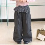 【100-170】パンツ 女の子 フリル レイヤード カジュアル - 画像 (6)