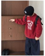 【90-160】トレーナー 男の子 カートゥーンプリント 裏起毛 あったか - 画像 (6)