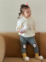 【73-110】パーカー レギンス ラウンドネック 長袖 カジュアル 女の子 - 画像 (4)