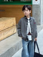 【100-170】カーディガン 男の子 刺繍 プレッピー風 韓国風 カジュアル - 画像 (16)