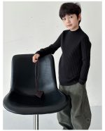 【90-160】ニットトップス 男の子 リブ編み 韓国風 あったか インナー - 画像 (39)